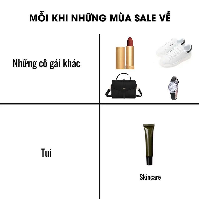 Khi ví tiền kêu cứu vì meme mua mỹ phẩm quá đà