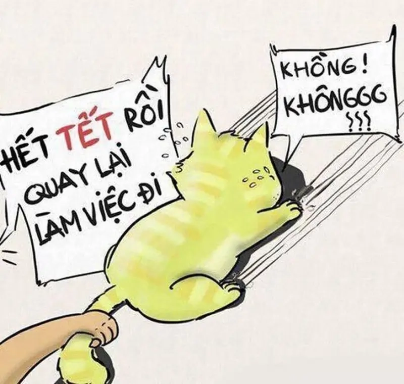 Cười đau bụng với meme đi làm sau Tết đầy “đau thương”