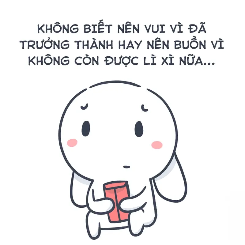 Niềm vui nhân đôi với meme nhận lì xì cực đáng yêu