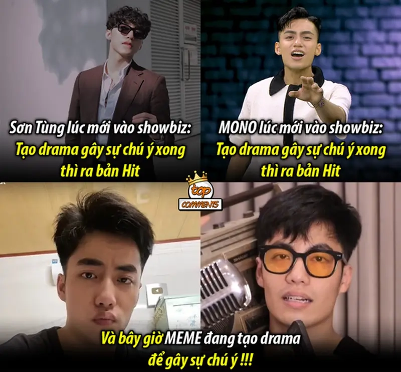 Meme drama showbiz vui nhộn meme về Sự kiện âm nhạc, giải trí