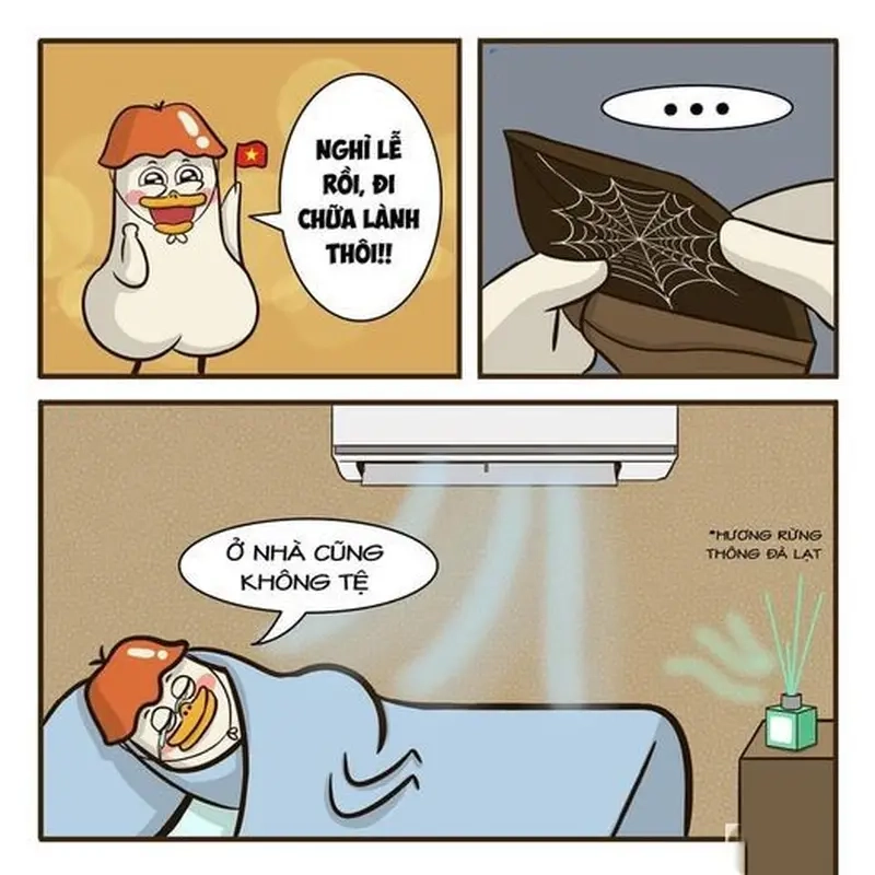 Chậm lại, thở sâu, và bắt đầu lại meme chữa lành