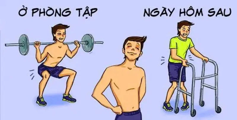 Sợ nhưng vẫn muốn tiếp tục của meme người mới tập gym