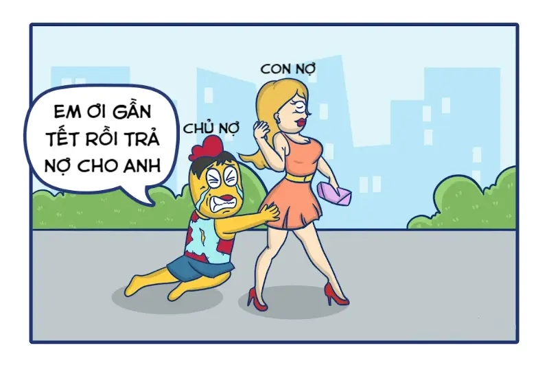 Meme về tiền bạc, tài chính không thể thiếu meme đòi nợ bá đạo