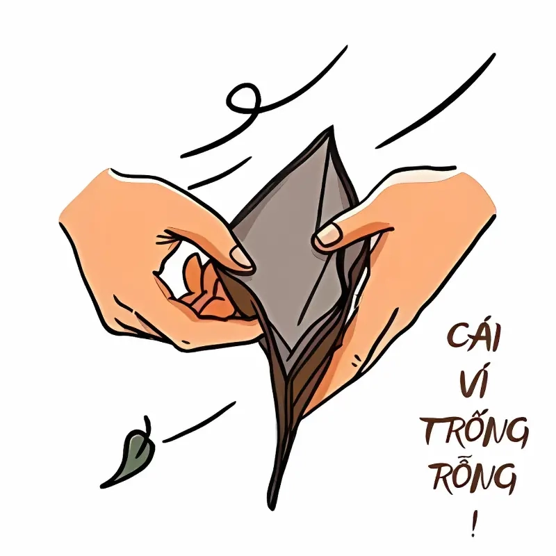 Meme về tiền bạc, tài chính pha trộn meme có tiền và không có tiền siêu duyên