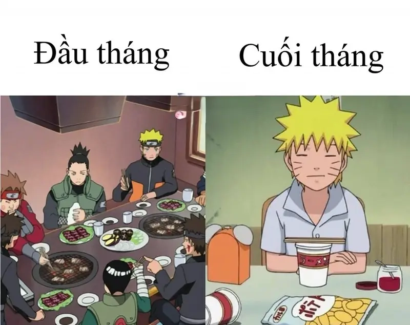 Biểu cảm đặc trưng meme đầu tháng cuối tháng khiến ai cũng gật gù