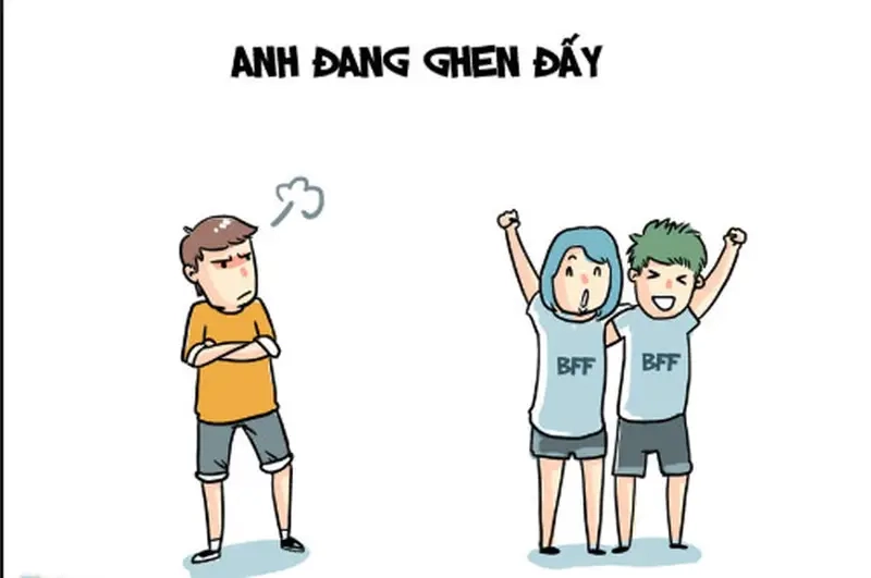 Cười sảng khoái với meme ghen tuông đầy màu sắc và ý nghĩa