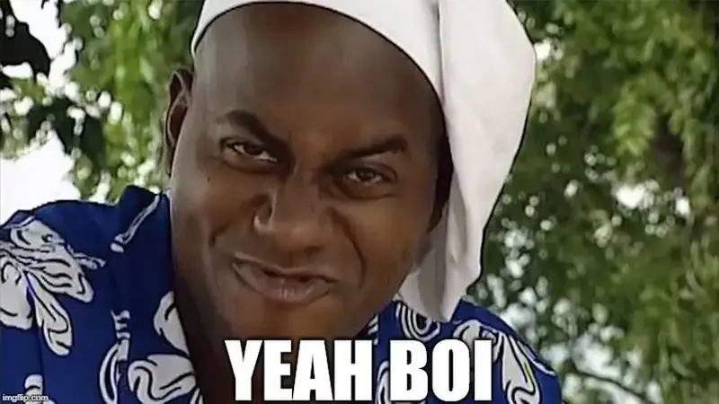 Cảm giác chiến thắng gọn gàng như meme yeah boy này!