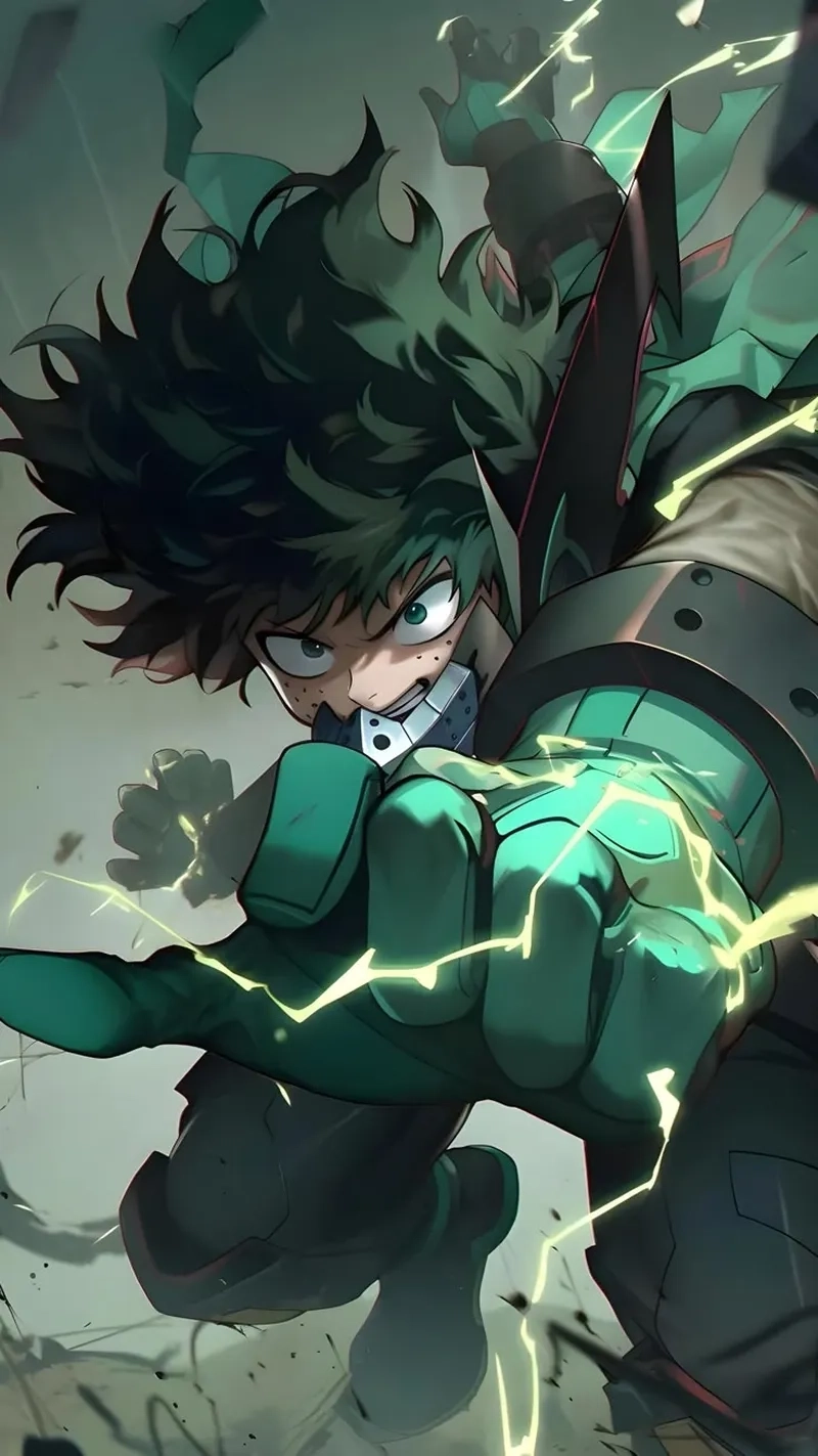 Anime Midoriya Izuku nổi bật với những trận chiến kịch tính