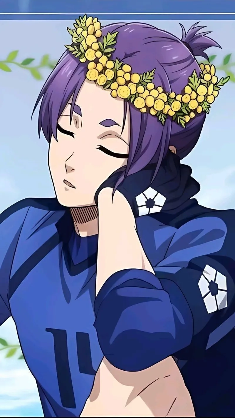 Mái tóc tím cá tính của Mikage Reo hair cực kỳ nổi bật