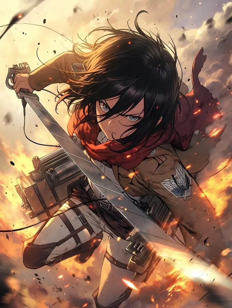 Anime mikasa sở hữu vẻ ngoài cuốn hút và thần thái đặc biệt