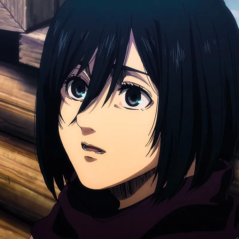 Mikasa hair luôn thay đổi theo từng phần của series