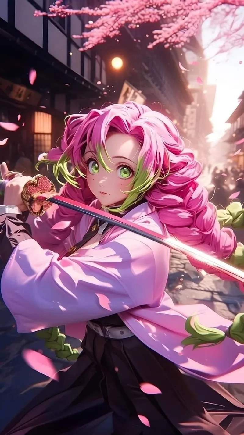 Chân dung Mitsuri manga trong truyện Kimetsu no Yaiba đầy ấn tượng