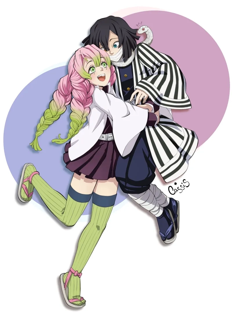 Obanai x Mitsuri manga là sự kết hợp tình yêu và chiến đấu tuyệt vời