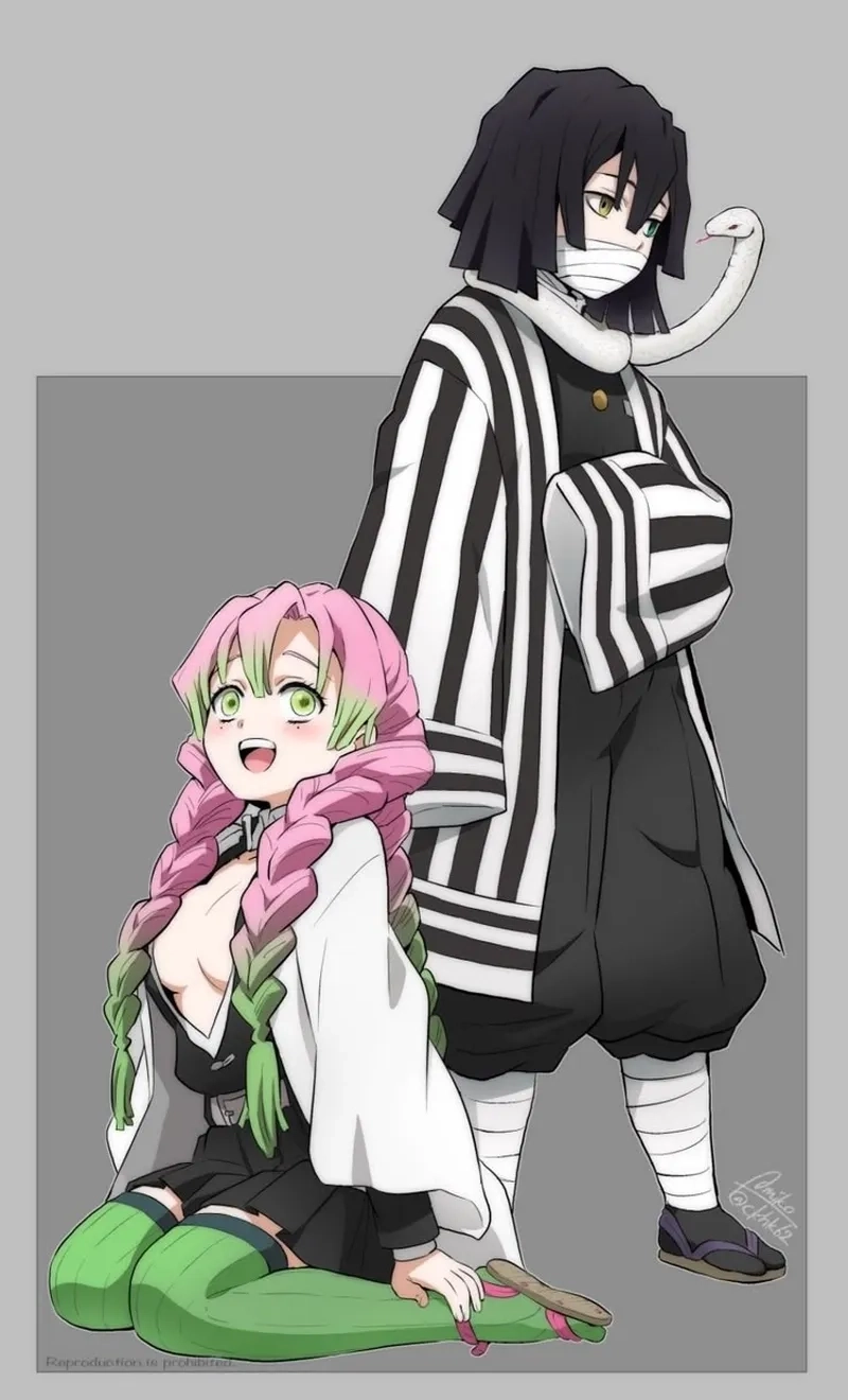 Tanjiro Mitsuri là sự kết hợp mạnh mẽ và đầy tình cảm trong Kimetsu no Yaiba