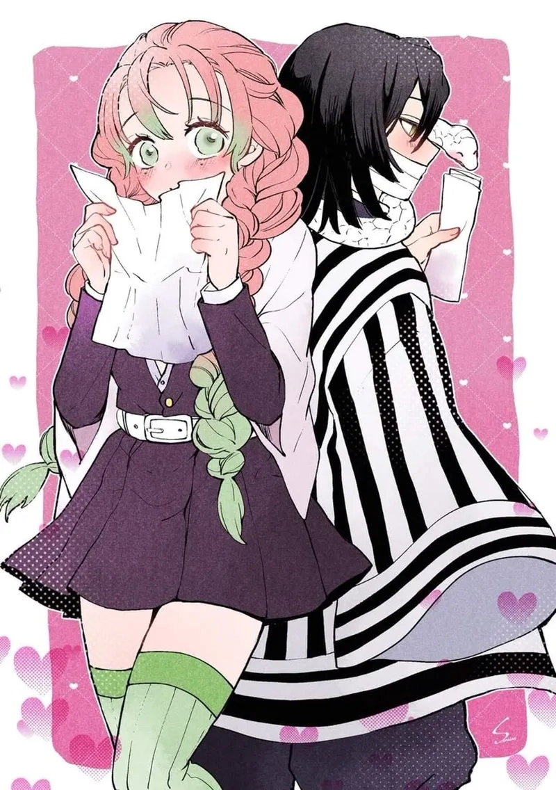 Tạo hình Obanai x Mitsuri cosplay khiến mọi người không thể rời mắt