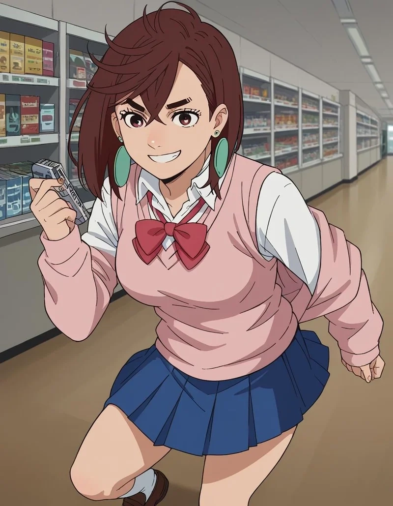 Momo Ayase alien đối đầu với sinh vật ngoài hành tinh cực căng