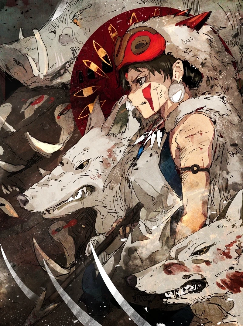Mononoke anime art là sự kết hợp của hoang dã và thơ mộng