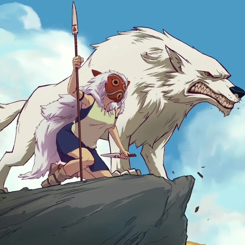 Mononoke princess art là tác phẩm nghệ thuật truyền cảm hứng sâu sắc