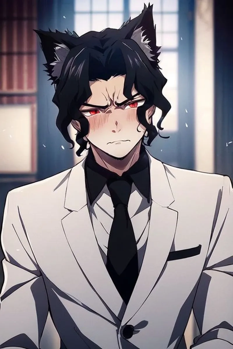 Ảnh muzan thể hiện sự lạnh lùng và quyền lực tuyệt đối của chúa quỷ trong Kimetsu