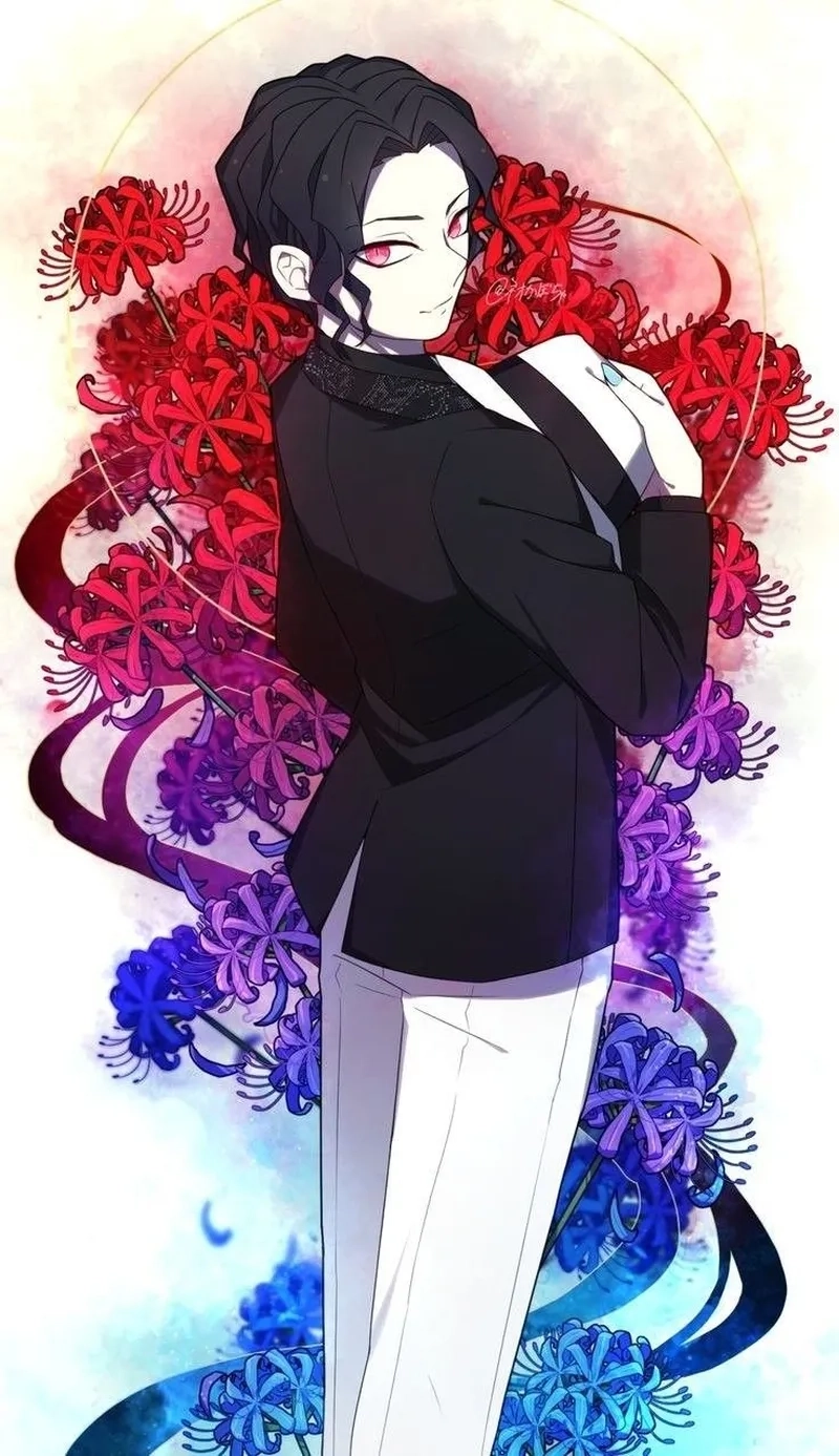 Ảnh anime muzan ghi điểm bởi nét vẽ sắc sảo và khí chất phản diện đặc trưng