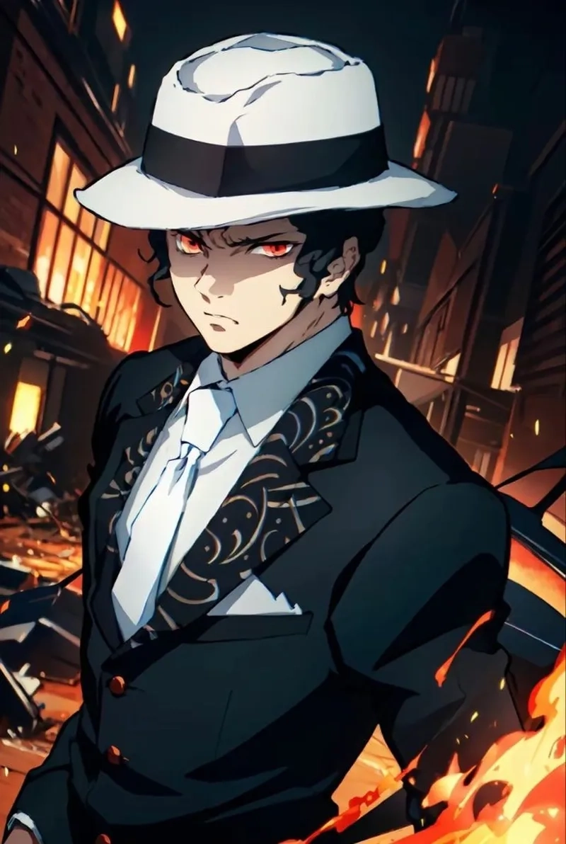 Kimetsu muzan để lại dấu ấn với giọng điệu uy nghi và ánh mắt khiến người run sợ