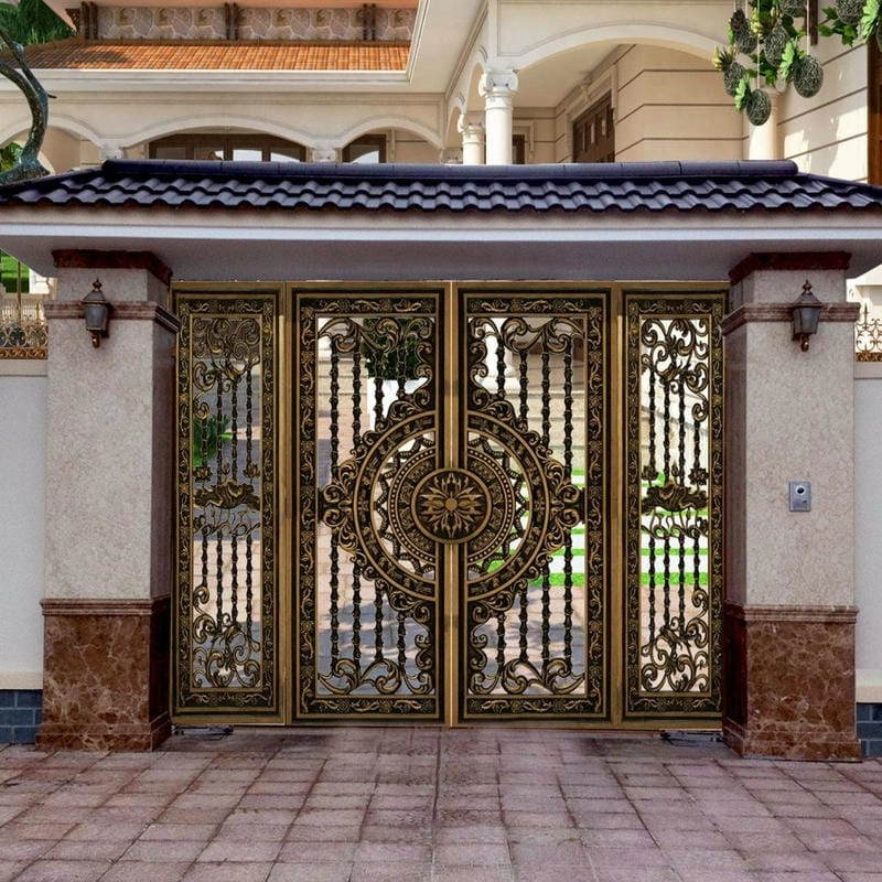 mẫu cổng nhà ống hiện đại sang trọng tinh tế phù hợp phố