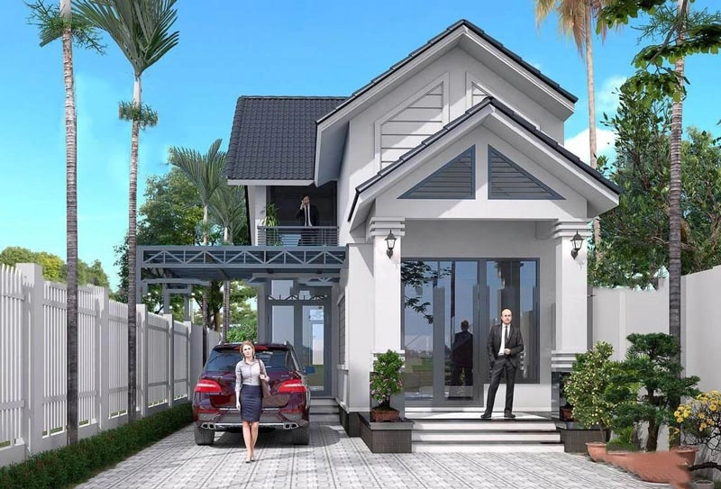 Tham khảo mẫu nhà gác lửng 3 phòng ngủ thoáng rộng