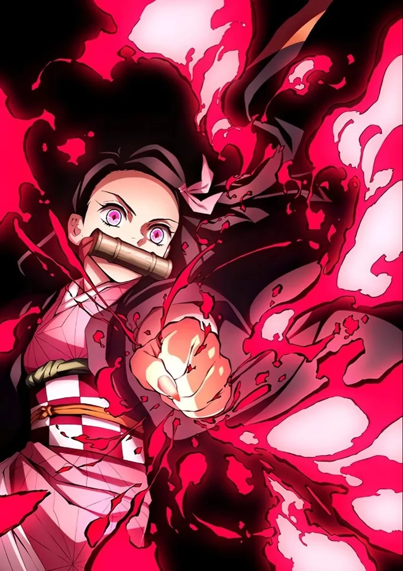 Nezuko anime nổi tiếng với tạo hình đáng yêu và quá trình kháng lại bản năng quỷ