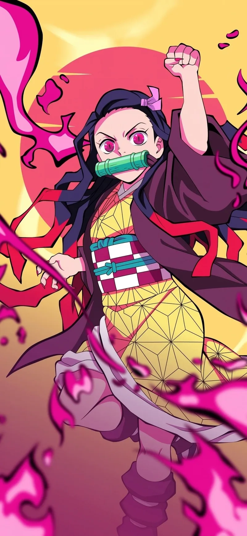 Nezuko cute pic mang lại năng lượng tích cực với thần thái vừa dễ thương vừa mạnh mẽ