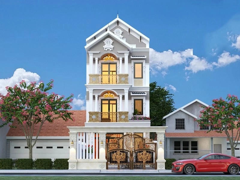 Thiết kế nhà ngang 6m dài 15m 2 tầng tối ưu từng mét vuông