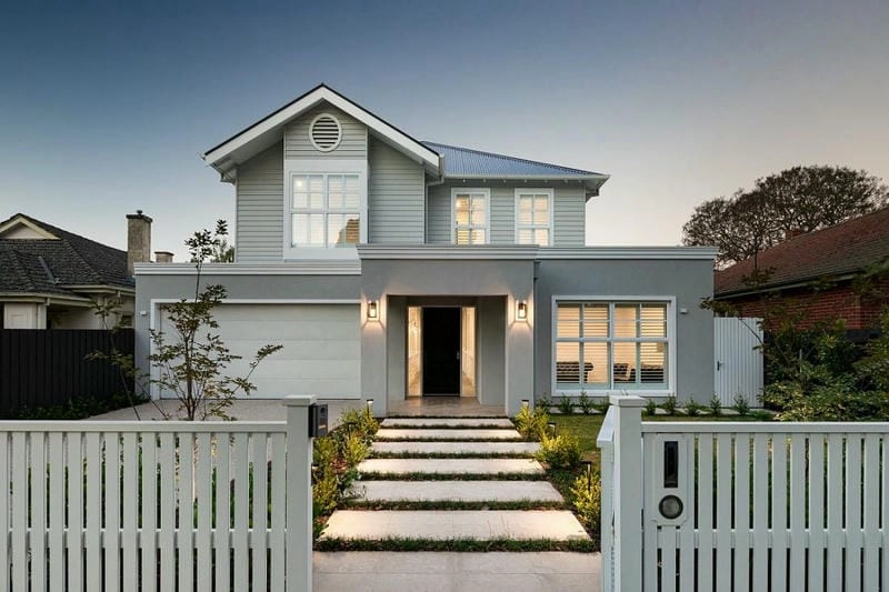 sơn nhà màu xám bạc sang trọng hiện đại mẫu sơn nhà màu xám