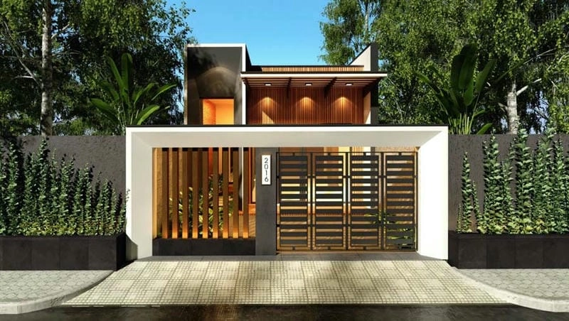 mẫu nhà vuông nhỏ không gian gọn nhẹ tinh tế