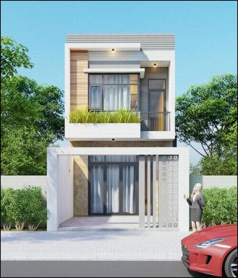 Phối cảnh sang trọng của mẫu thiết kế nhà trệt 5x20