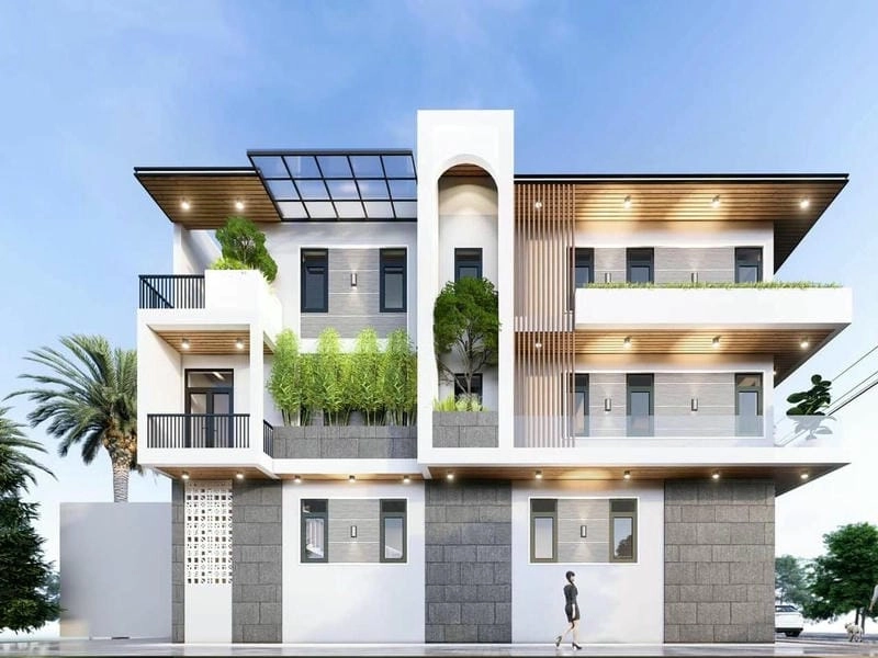 Cảm hứng xây dựng từ các mẫu nhà 2 mặt tiền