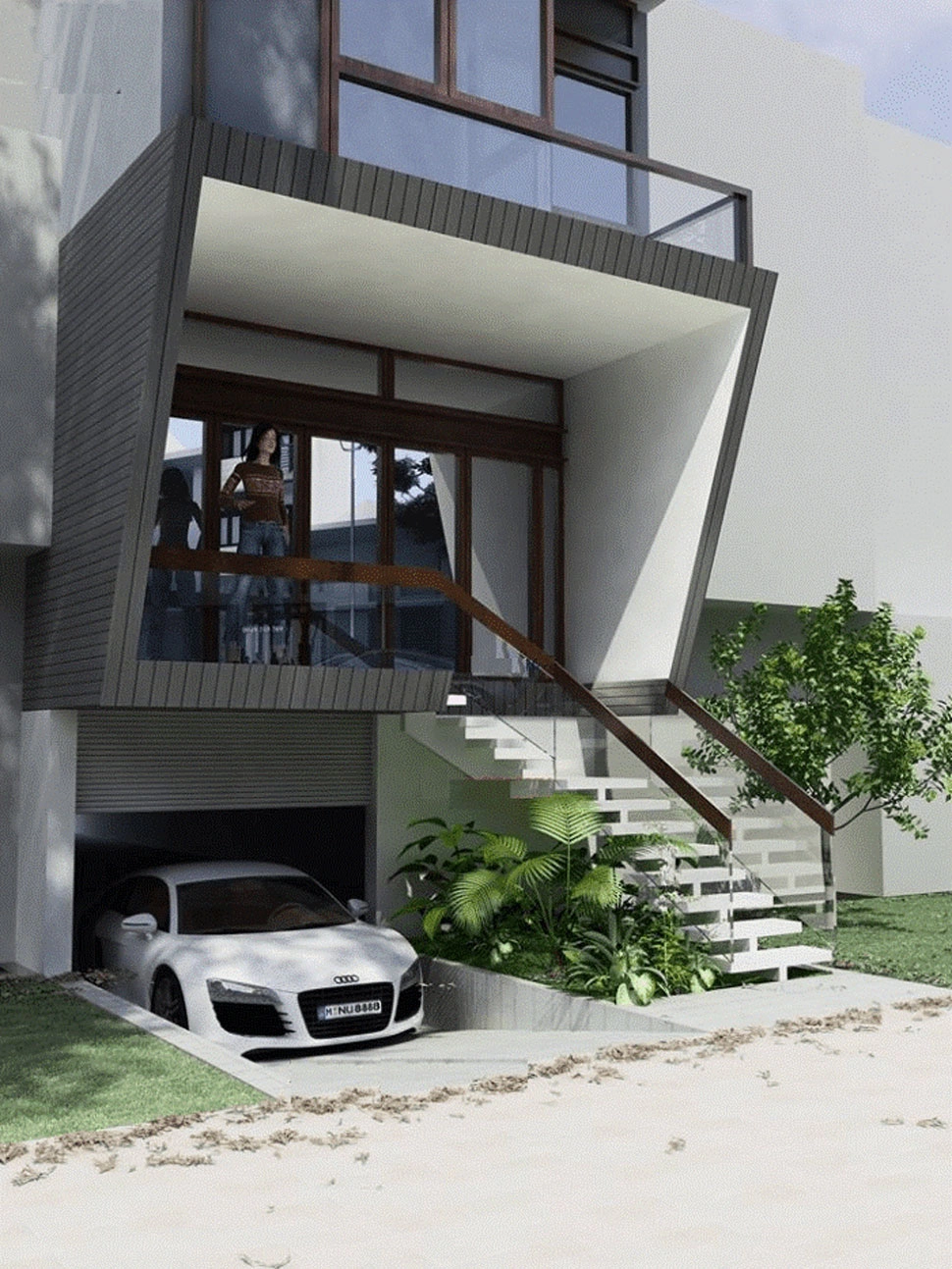 Tận hưởng mẫu nhà 2 tầng hiện đại 5x20 không gian tối ưu