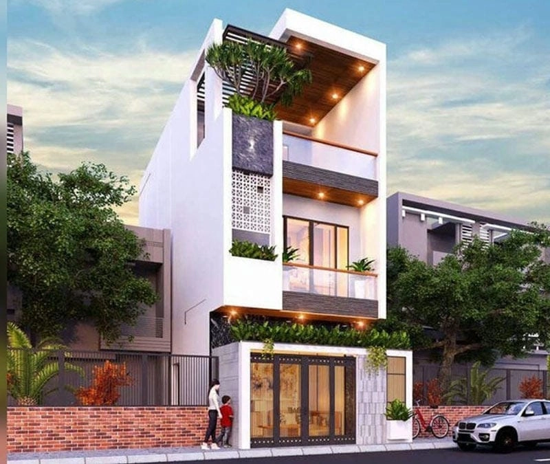 Tối ưu diện tích cùng mẫu thiết kế nhà diện tích 5x20m