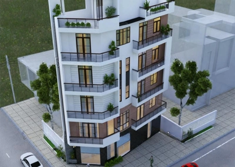 mẫu nhà ống 4 tầng mặt tiền 5m lối kiến trúc tinh tế tiện dụng