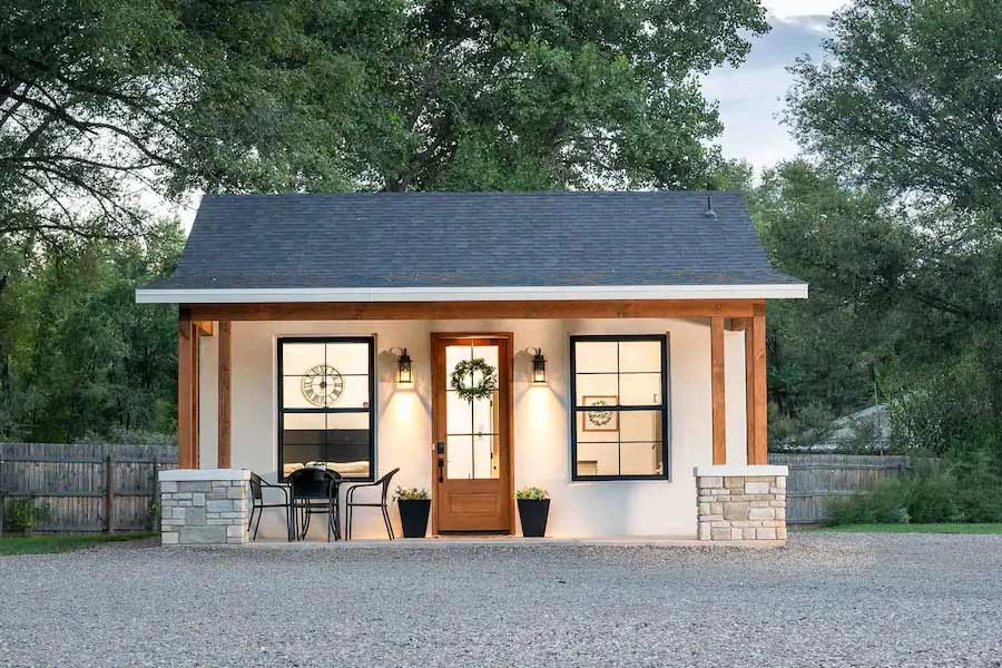 Tham khảo mẫu nhà cấp 4 40m2 2 phòng ngủ nhỏ gọn tinh tế