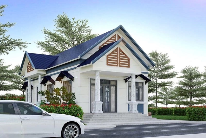 Tham khảo mẫu nhà cấp 4 7x15 2 phòng ngủ rộng rãi thoáng mát