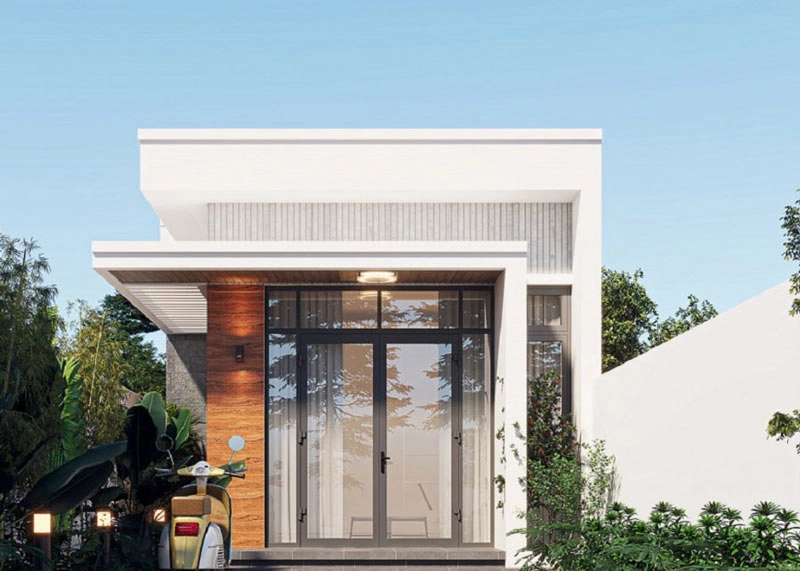 Ngắm nhìn mẫu nhà cấp 4 5x20m 2 phòng ngủ tiện nghi hiện đại