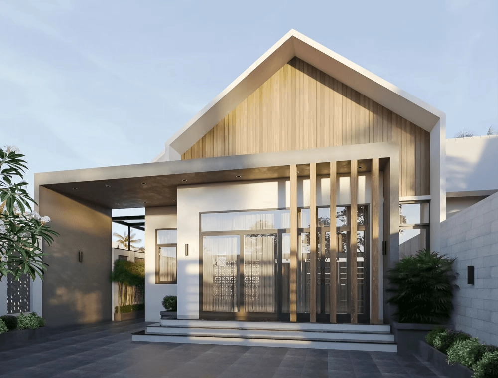 Ngắm nhìn mẫu nhà cấp 4 100m2 3 phòng ngủ 1 thờ sang trọng