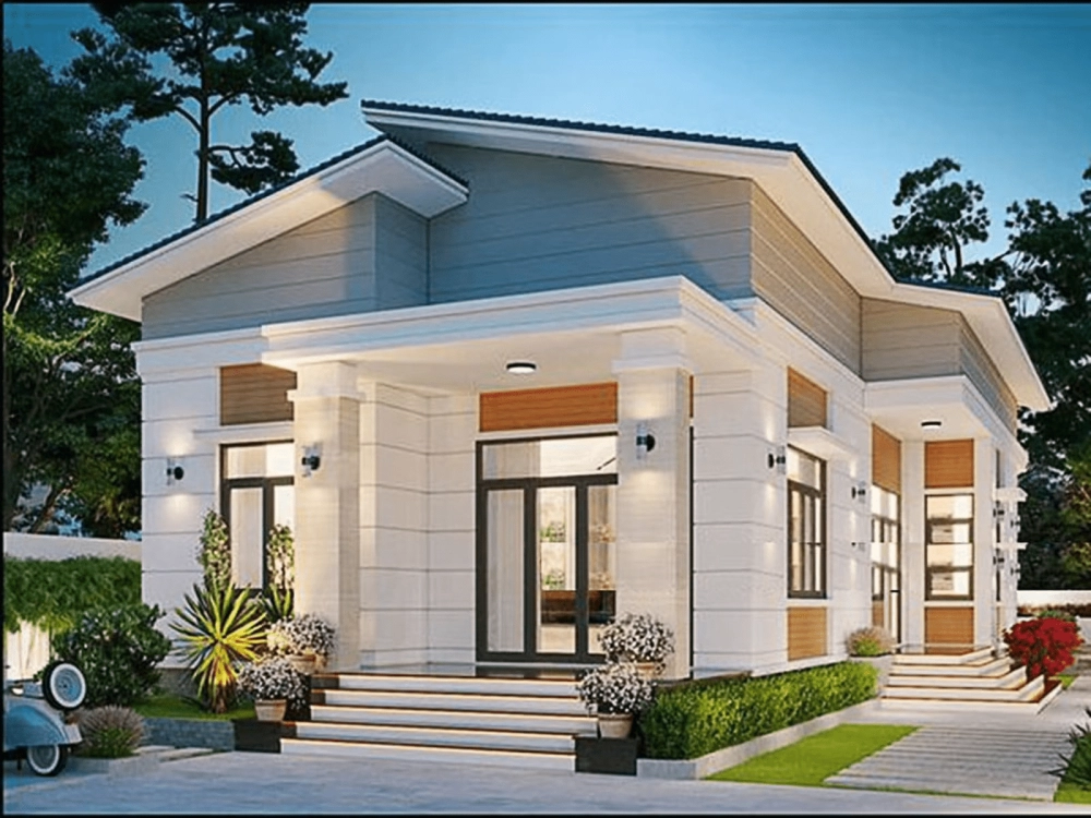 Chiêm ngưỡng mẫu nhà cấp 4 120m2 3 phòng ngủ 1 thờ rộng rãi