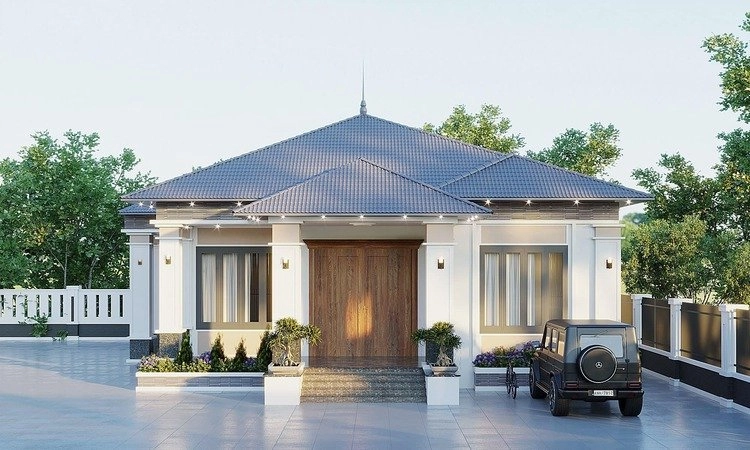 Chiêm ngưỡng mẫu nhà cấp 4 3 phòng ngủ đơn giản tinh tế