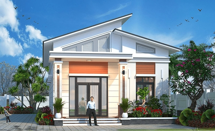 Chiêm ngưỡng mẫu nhà cấp 4 có 3 phòng ngủ 1 phòng khách tiện ích