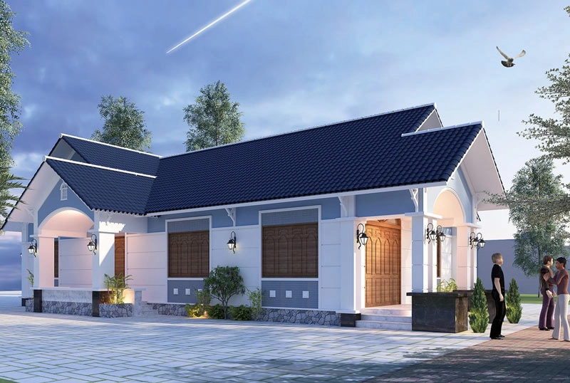 Khám phá mẫu nhà cấp 4 7x15 3 phòng ngủ tiện ích