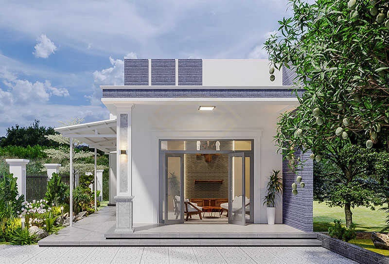 Tham khảo mẫu nhà cấp 4 chu l đẹp