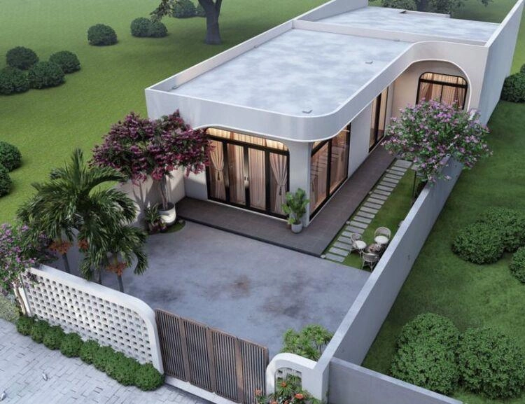 Khám phá mẫu nhà cấp 4 chữ l mái thái