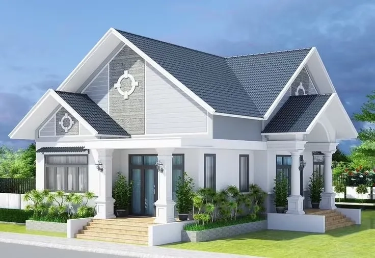 Tham khảo mẫu nhà chữ l trệt tiện nghi hiện đại