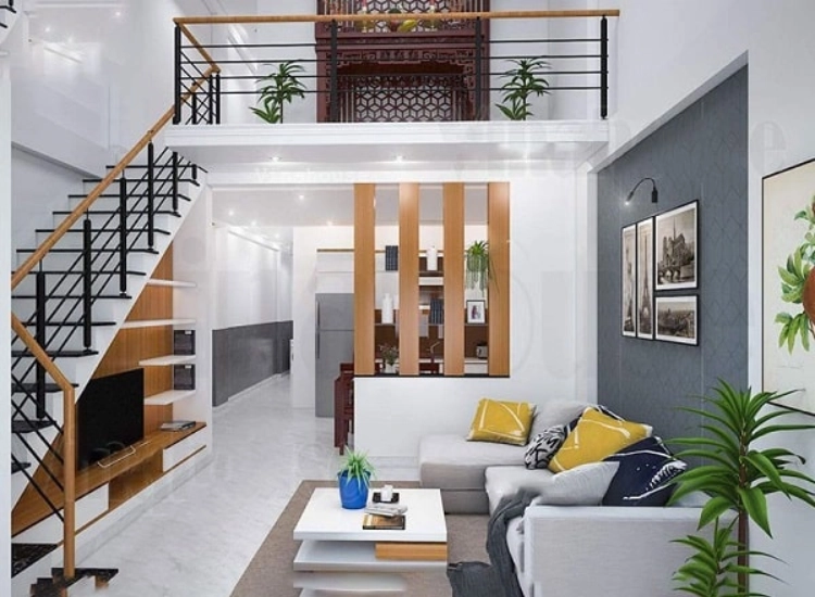 Chiêm ngưỡng mẫu nhà cấp 4 có gác lửng 4x12 thiết kế thông minh