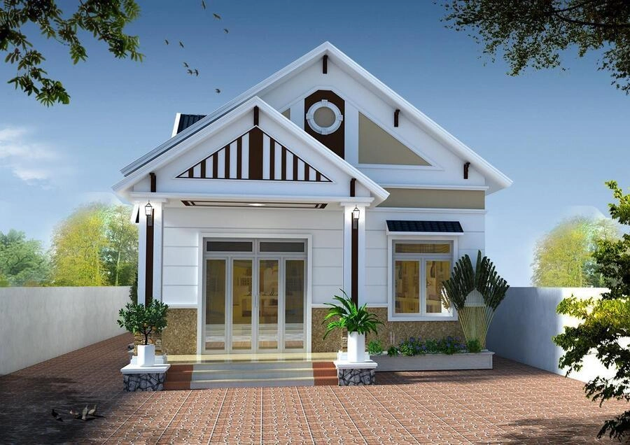 Xây dựng nông thôn mẫu nhà cấp 4 đẹp giá rẻ 100 triệu mát mẻ